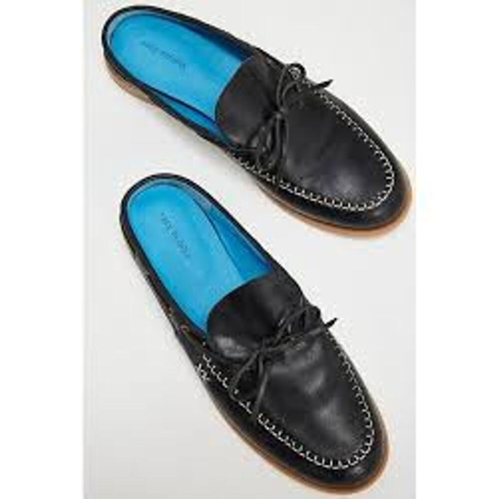 Free People Seas The Day Mules in Black NIB - Picture 3 of 7